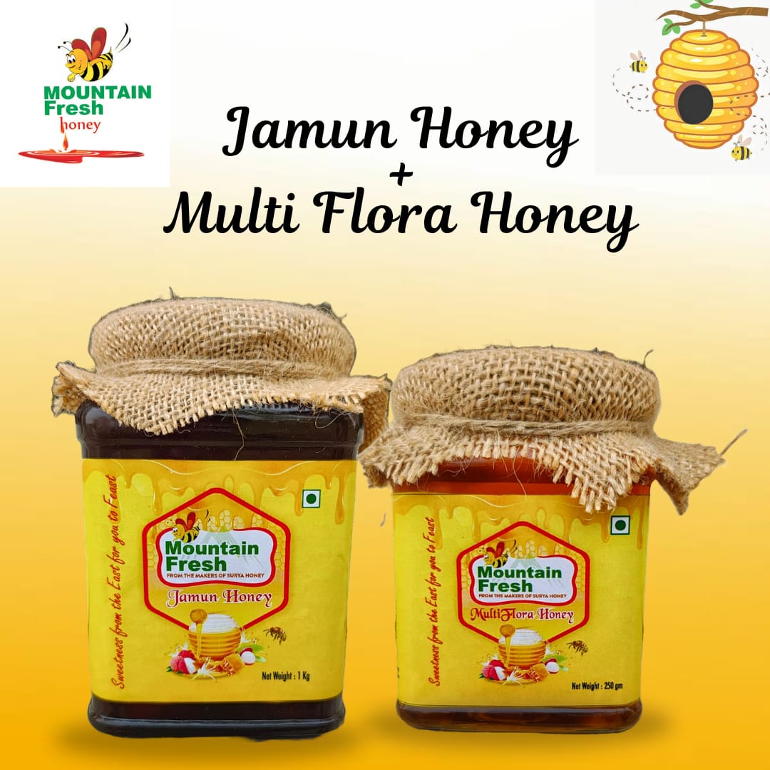 Jamun Honey 1Kg+Multi Flora Honey-250gm