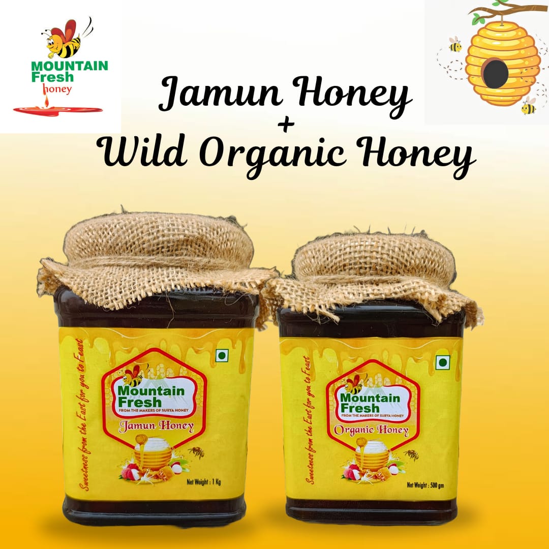 Jamun Honey 1Kg+Multi Flora Honey-500gm