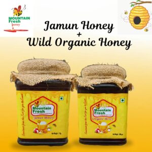 Jamun Honey 1Kg+Wild Organic Honey-500gm