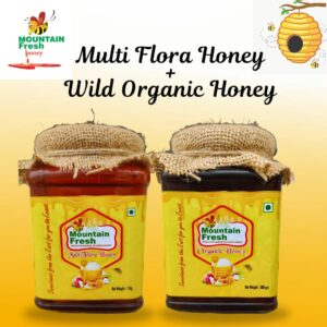 Multi Flora Honey1kg+Wild Organic Honey 500gm