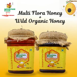 Multi Flora Honey1kg+Wild Organic Honey 250gm