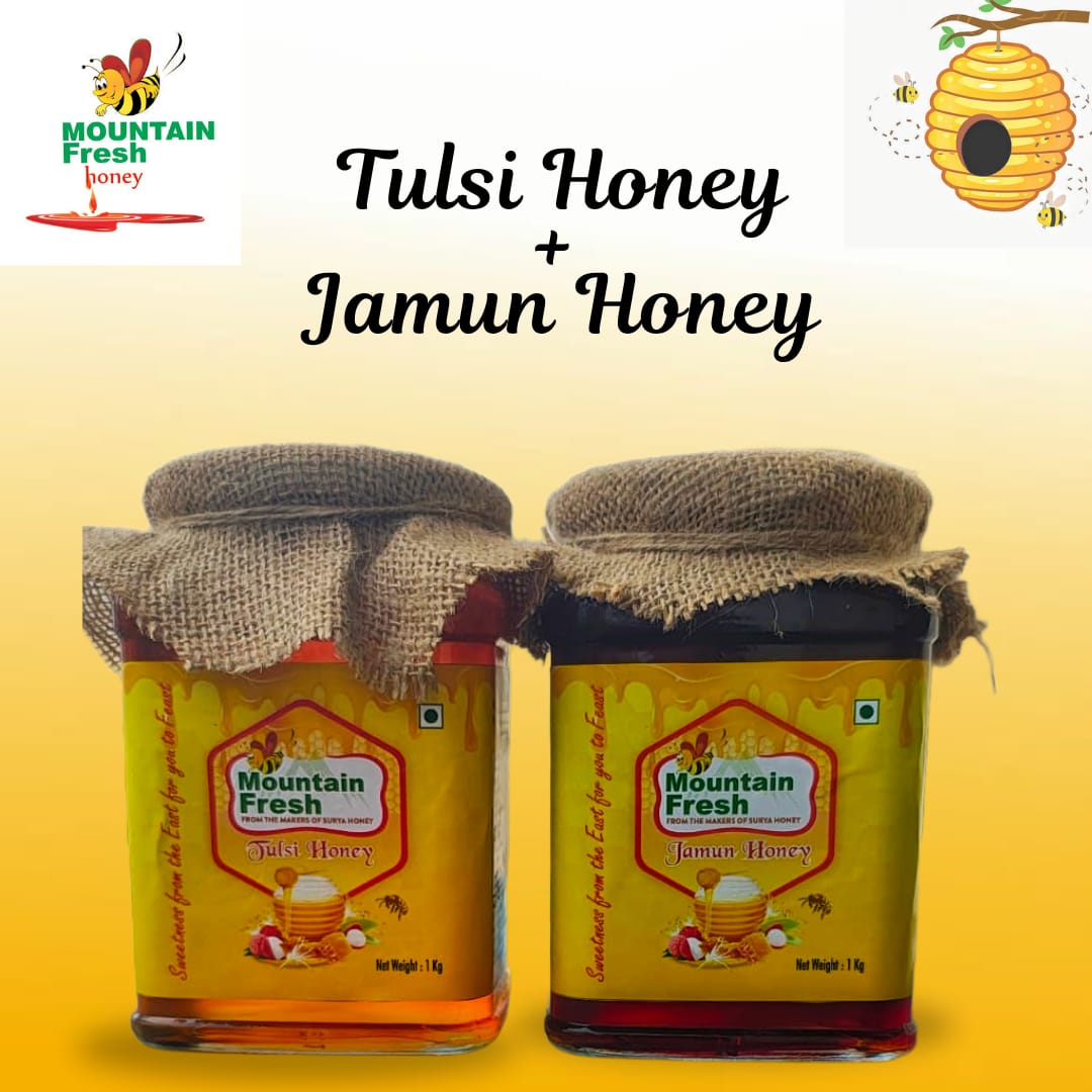 Tulsi Honey 1kg + jamun Honey 1Kg