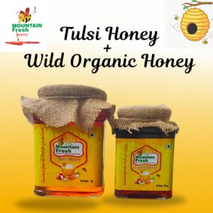 Tulsi Honey 1Kg + Wild organic Honey-500gm