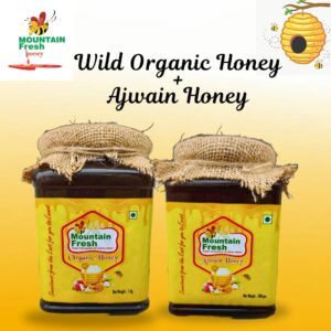 Wild Organic Honey 1Kg+Ajwain Honey-500gm