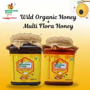 Wild Organic Honey1kg+Multi Flora Honey 500gm