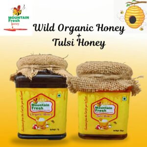 Wild Organic Honey 1Kg+Tulsi Honey-250gm