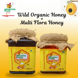 Wild Organic Honey1kg+Multi Flora Honey 250gm